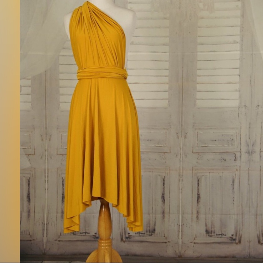 Slate Gray Infinity Wrap Dress